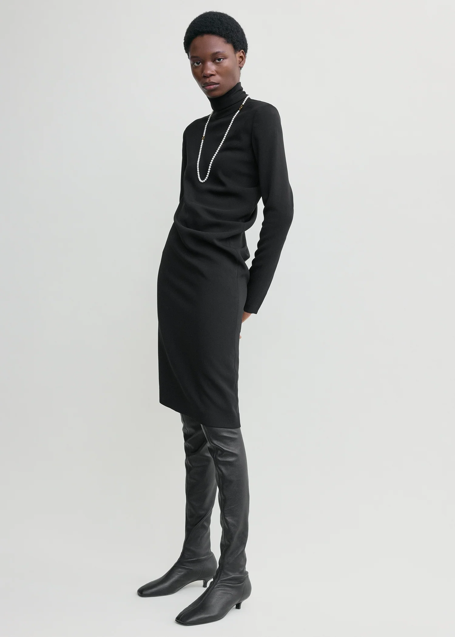 Twist dress black - Image 2
