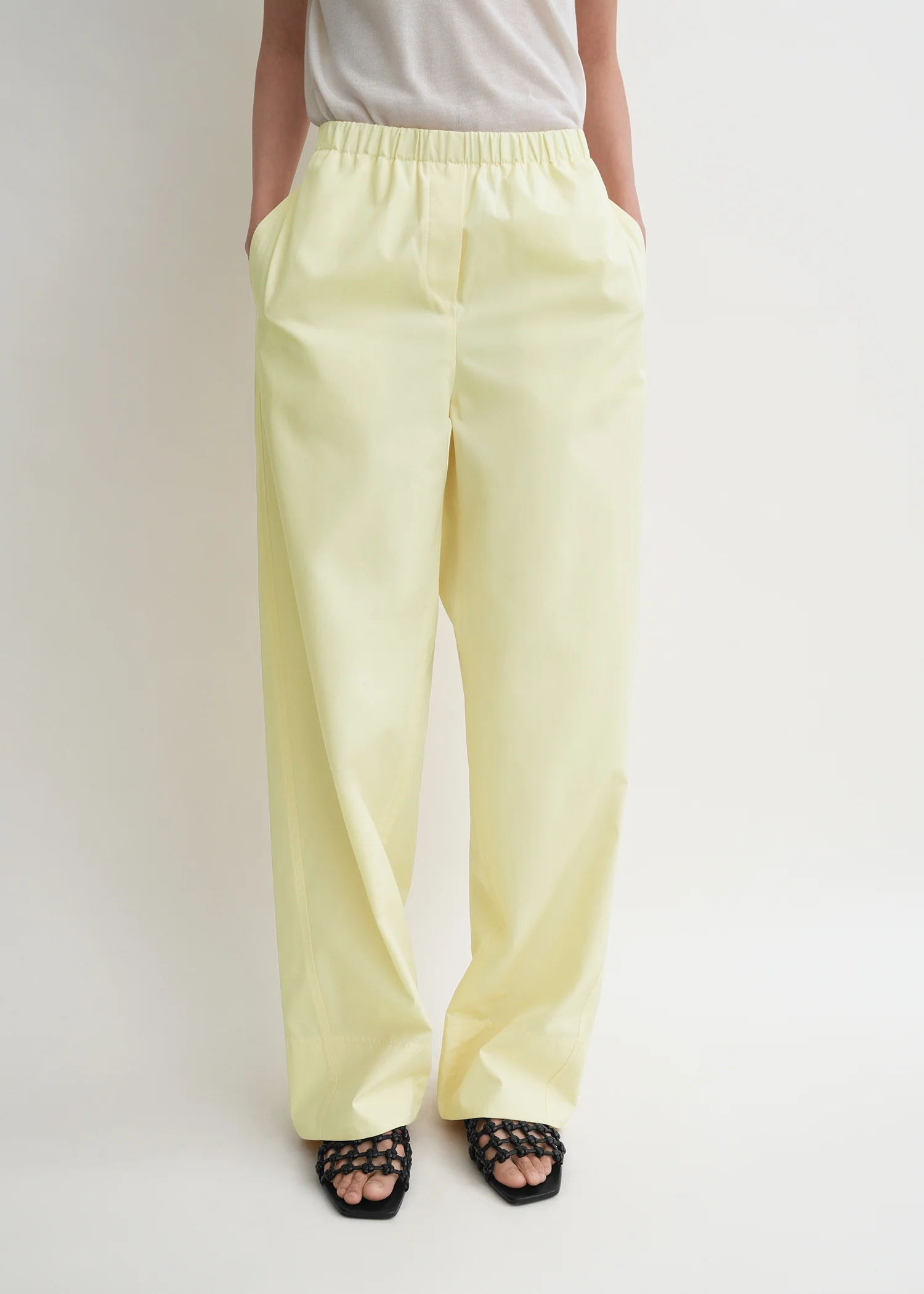 Twisted seam boxer trousers straw - Image 4