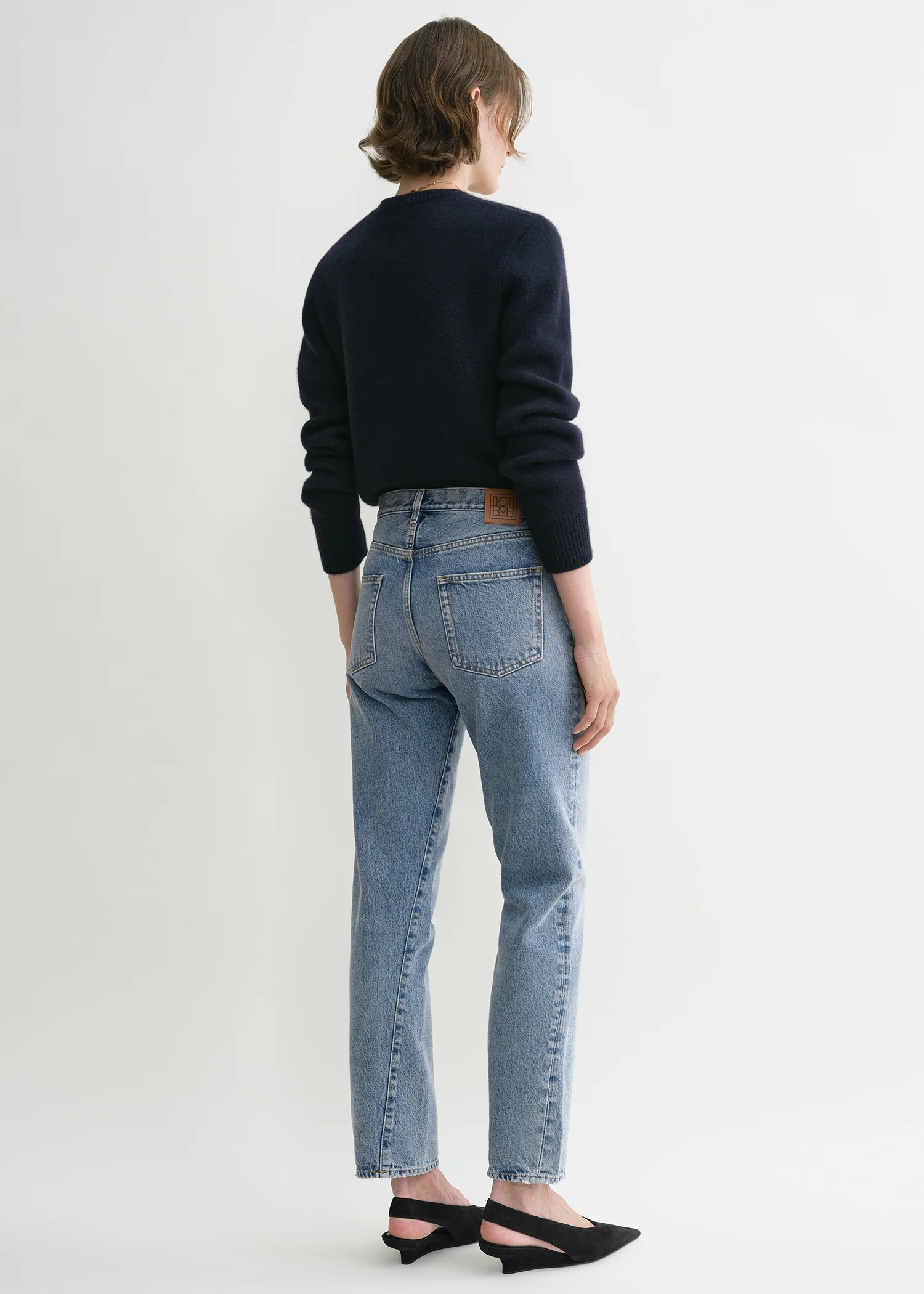 Twisted seam denim worn blue - Image 4