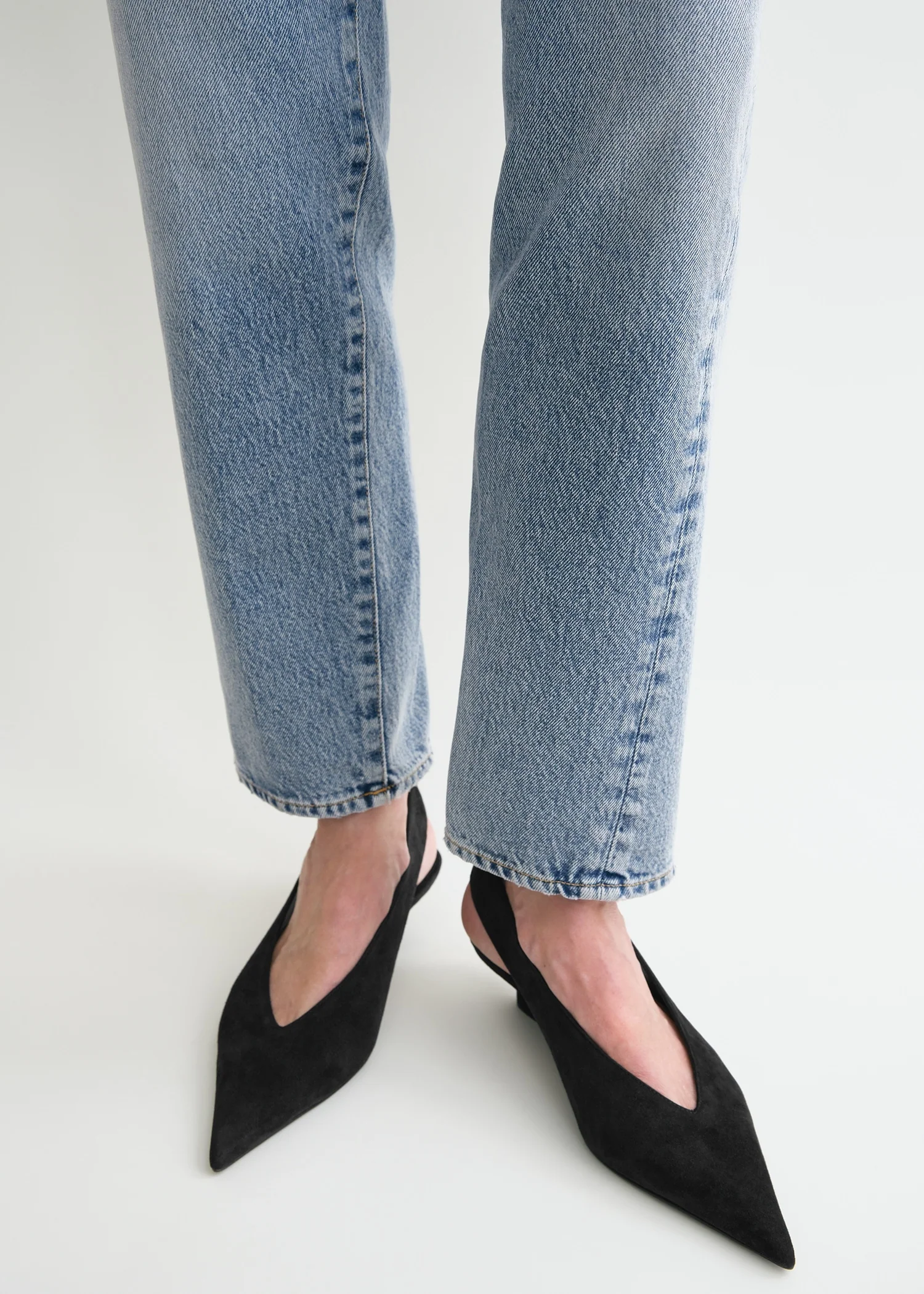 Twisted seam denim worn blue - Image 5