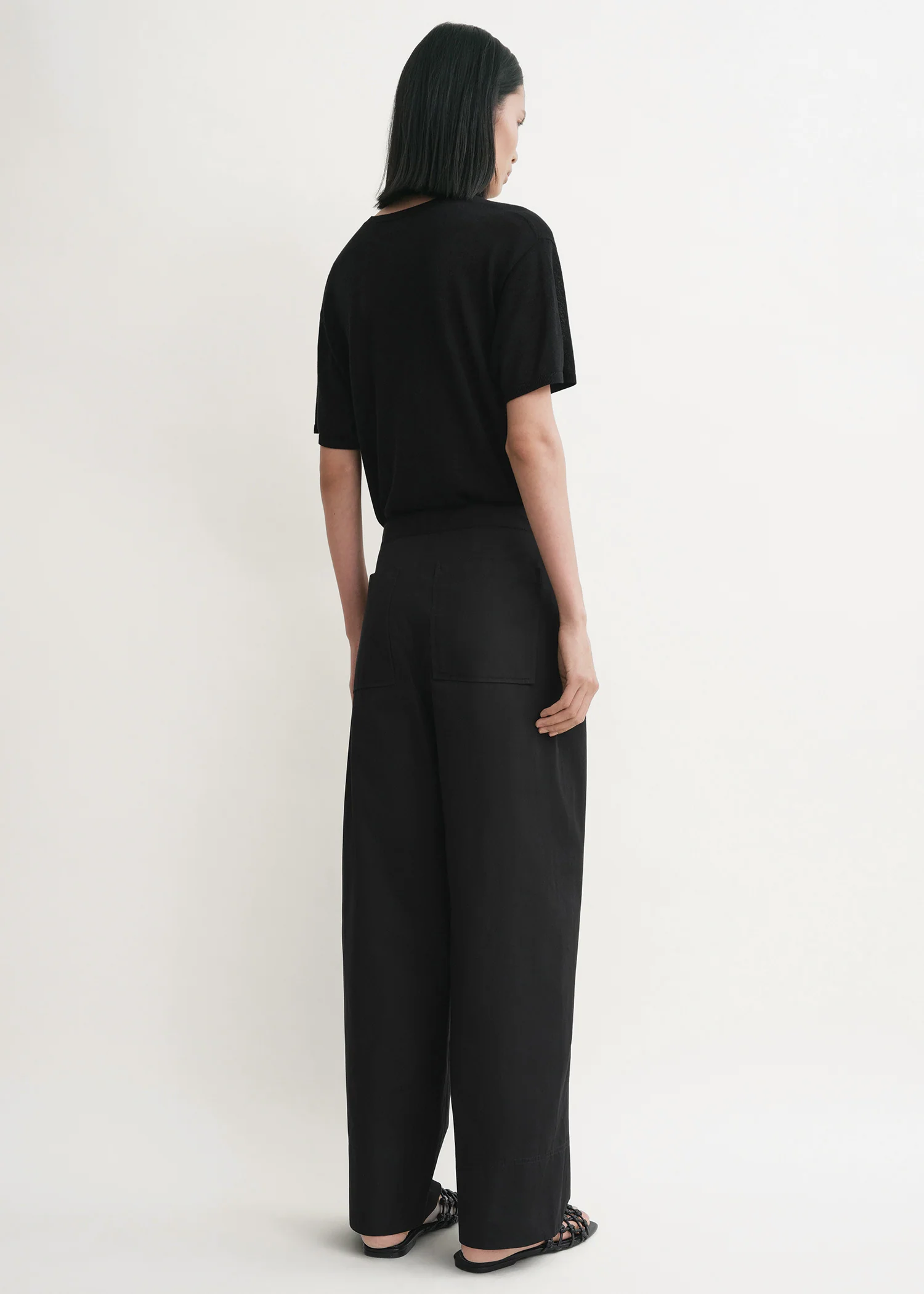 Twisted seam trousers black - Image 3