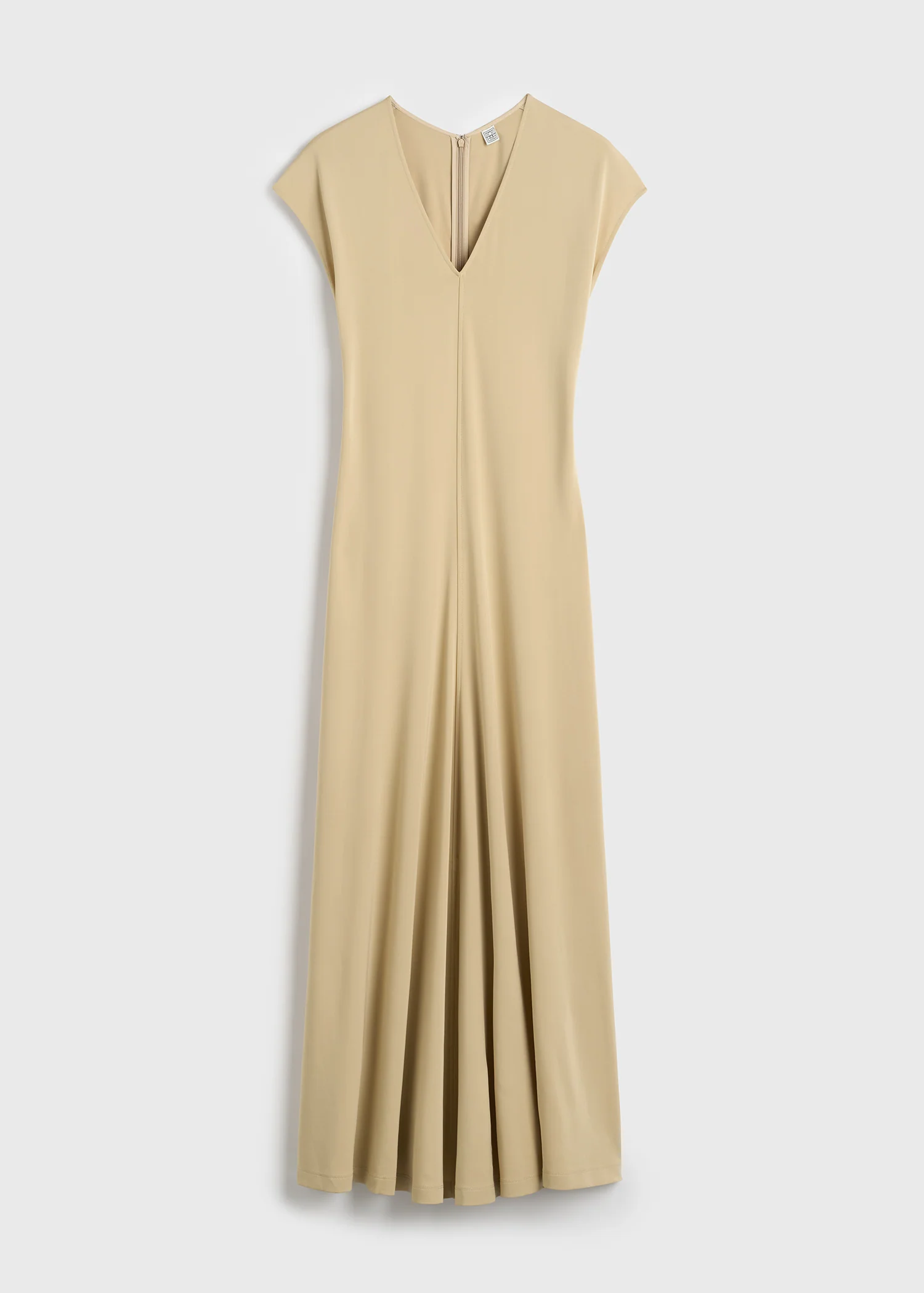 V-neck jersey dress chai - Image 5