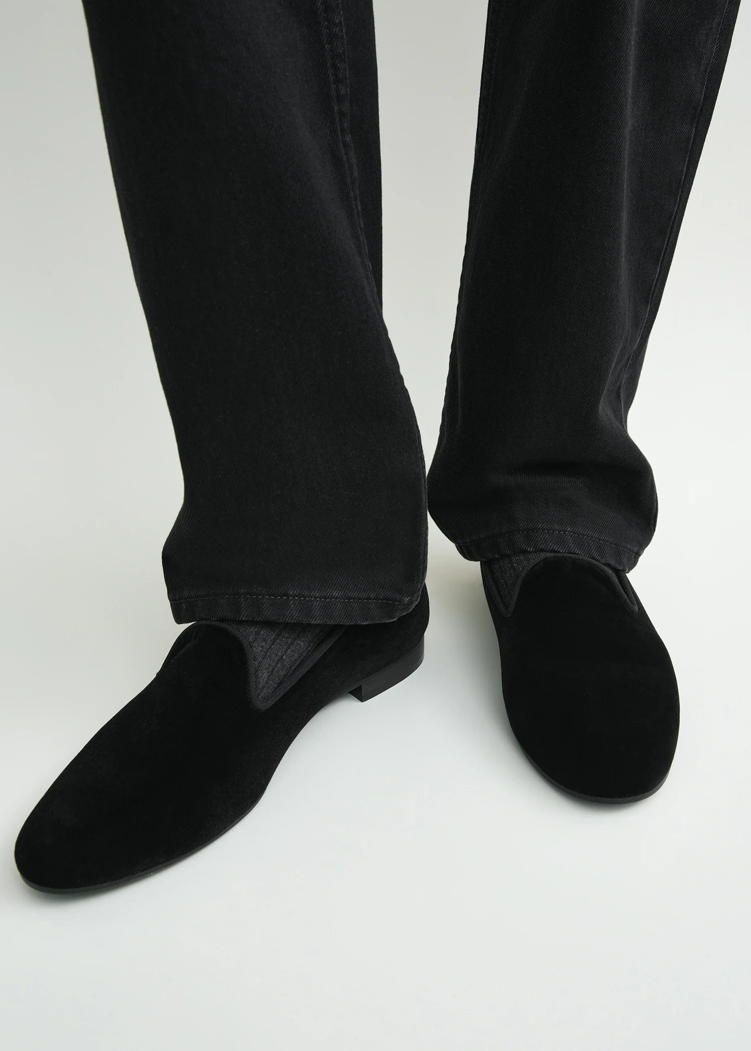 Velvet loafers black - Image 3