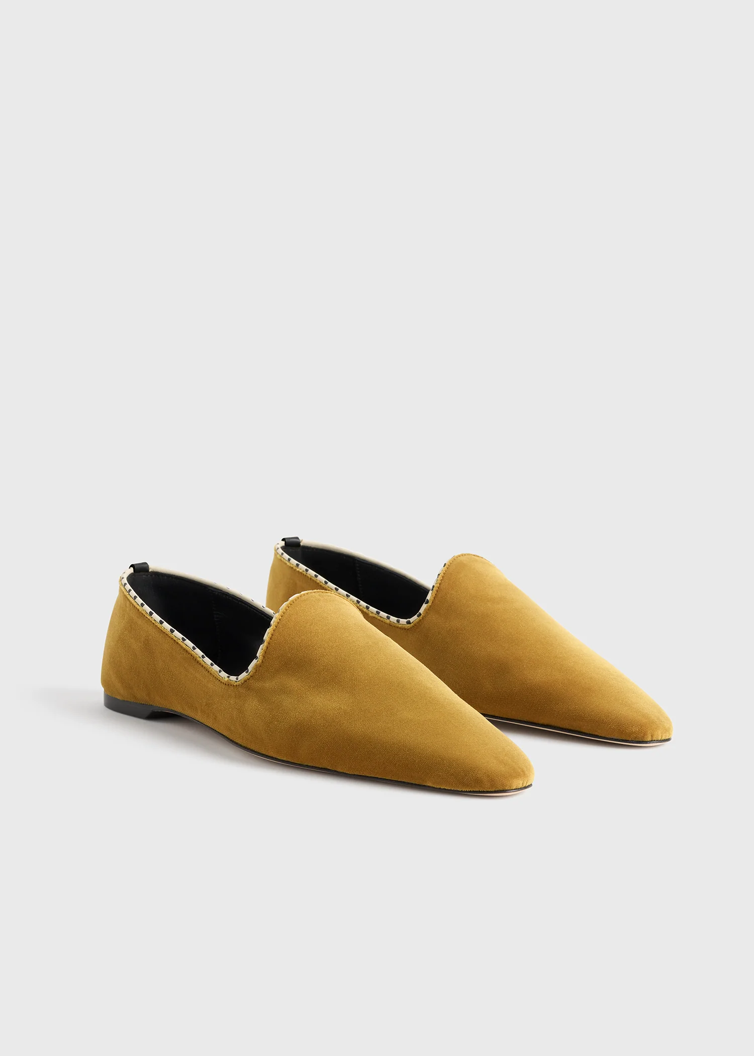 Velvet venetian slippers saffron - Image 6