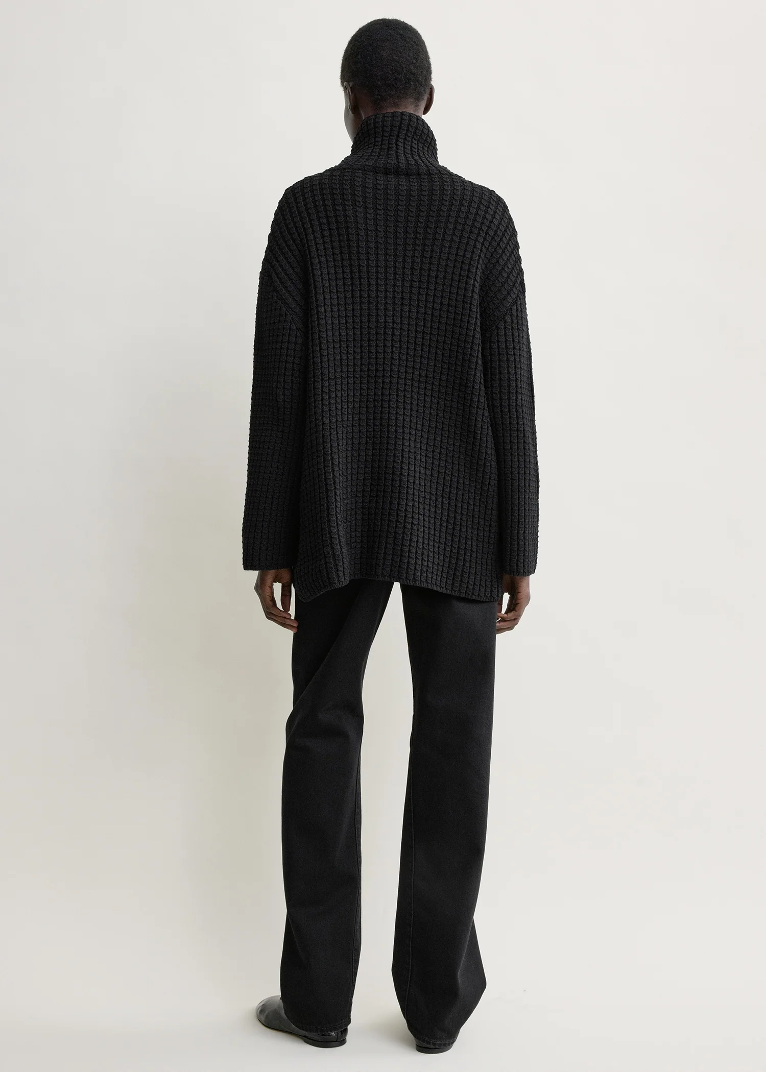 Whipstitch knit black - Image 3