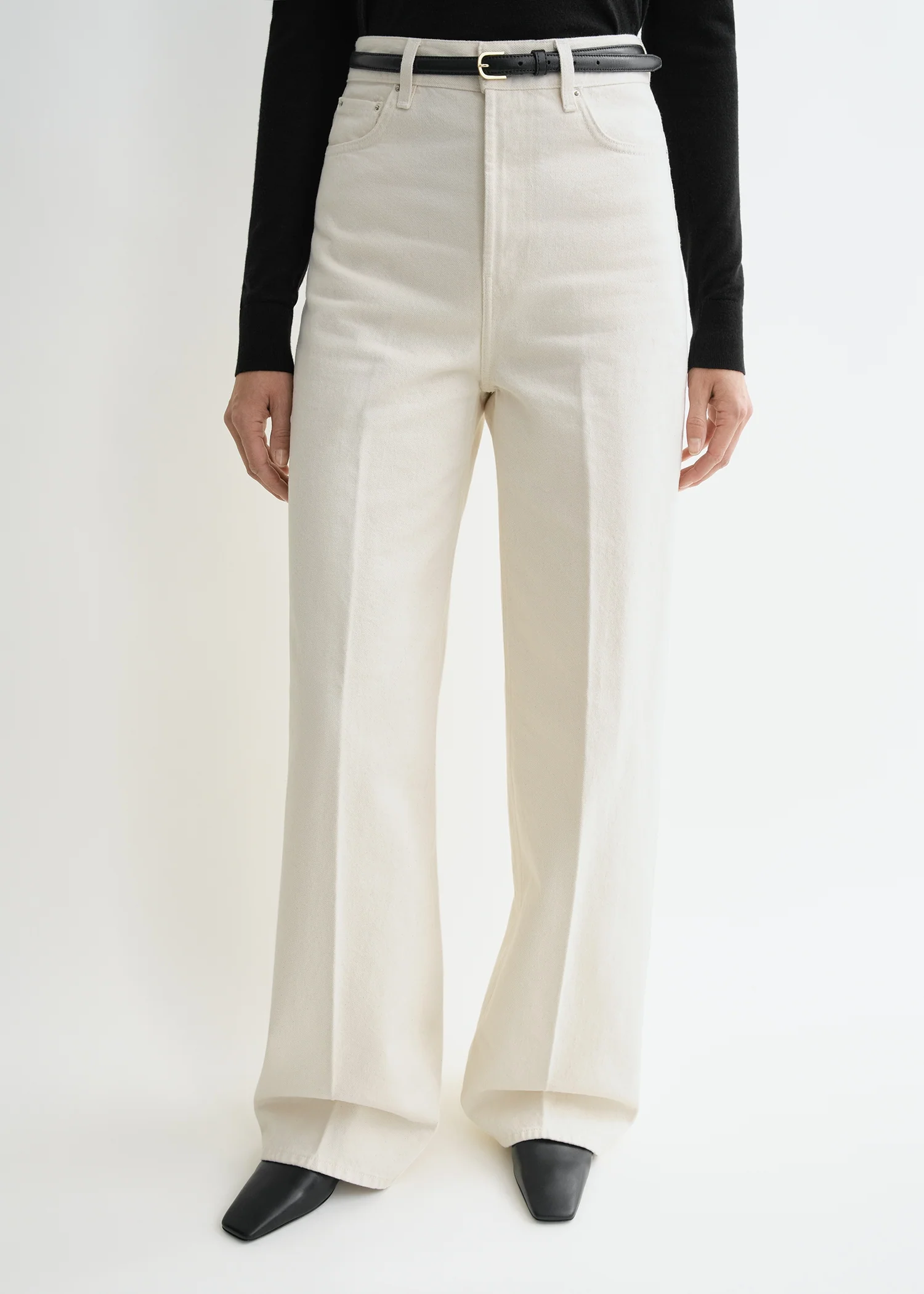 Wide leg denim ecru - Image 4
