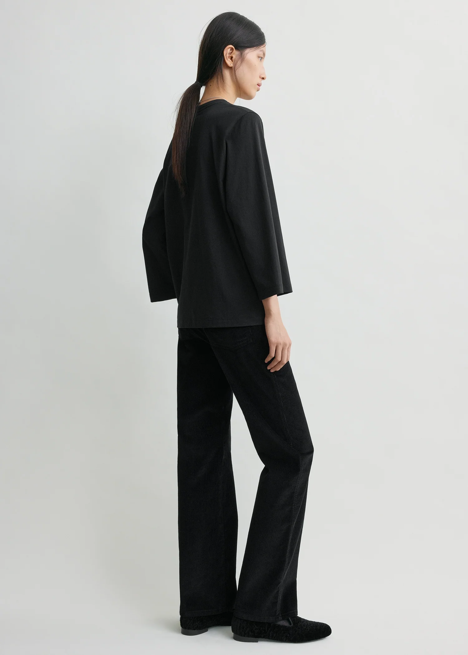 Wide-sleeve tee black - Image 3