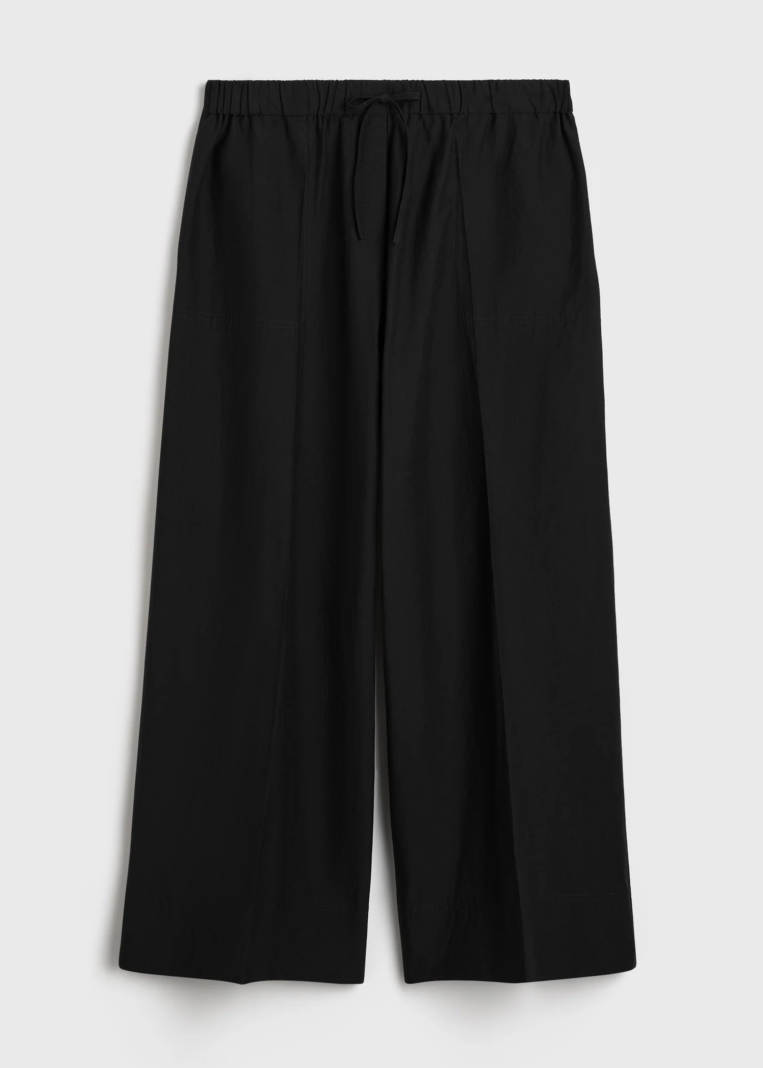 Wide summer trousers black - Image 5