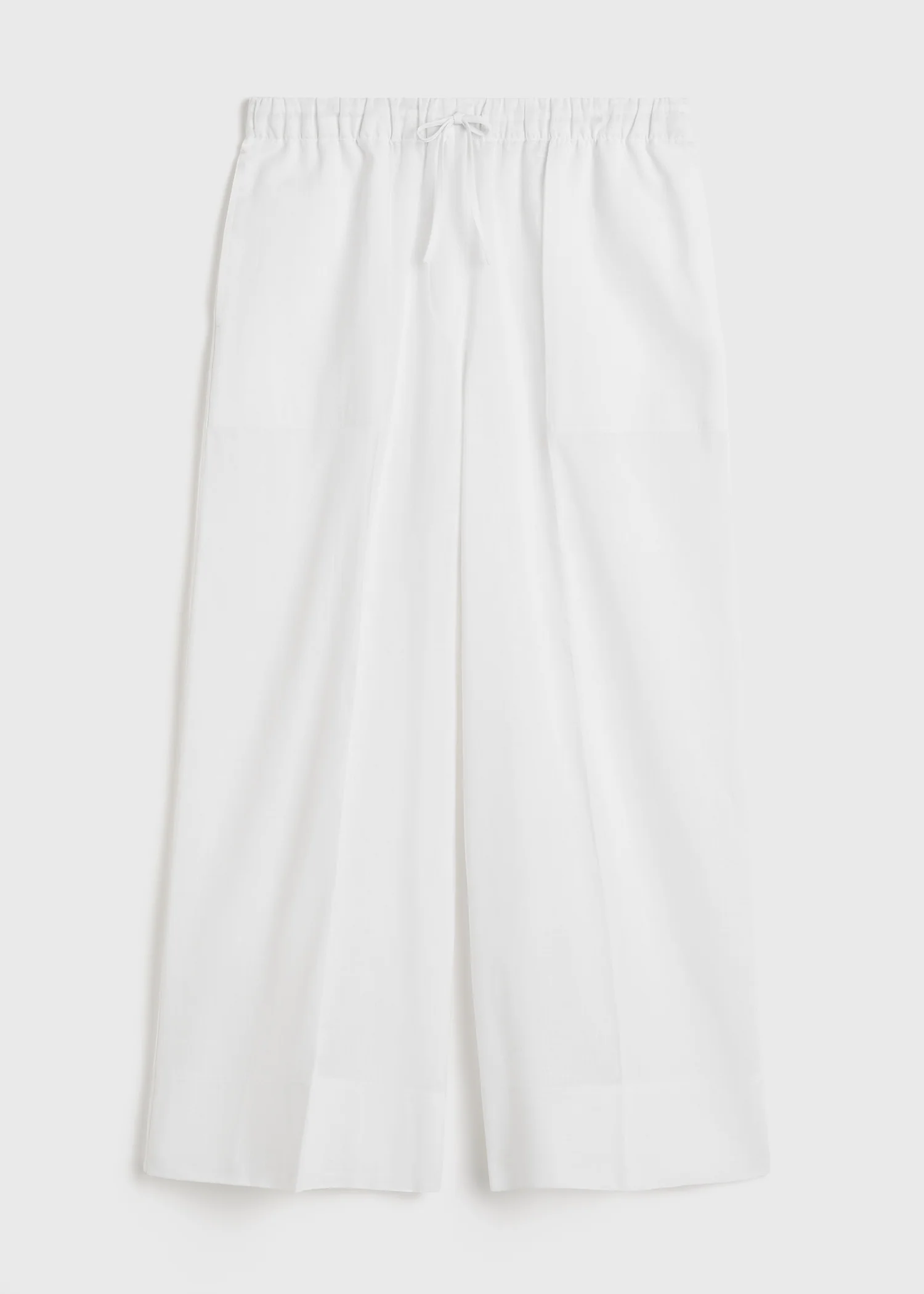 Wide summer trousers white - Image 5