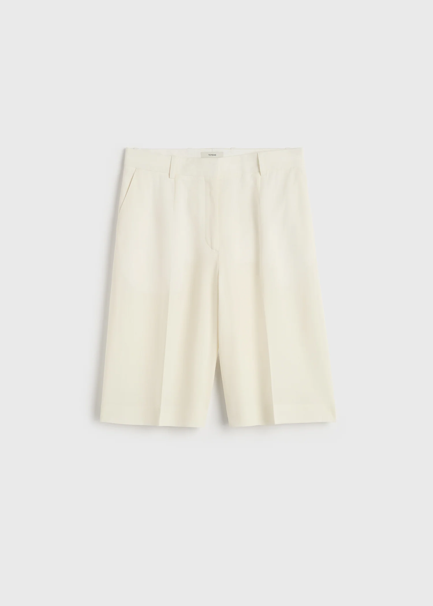 Wide tailored shorts ecru - Image 5