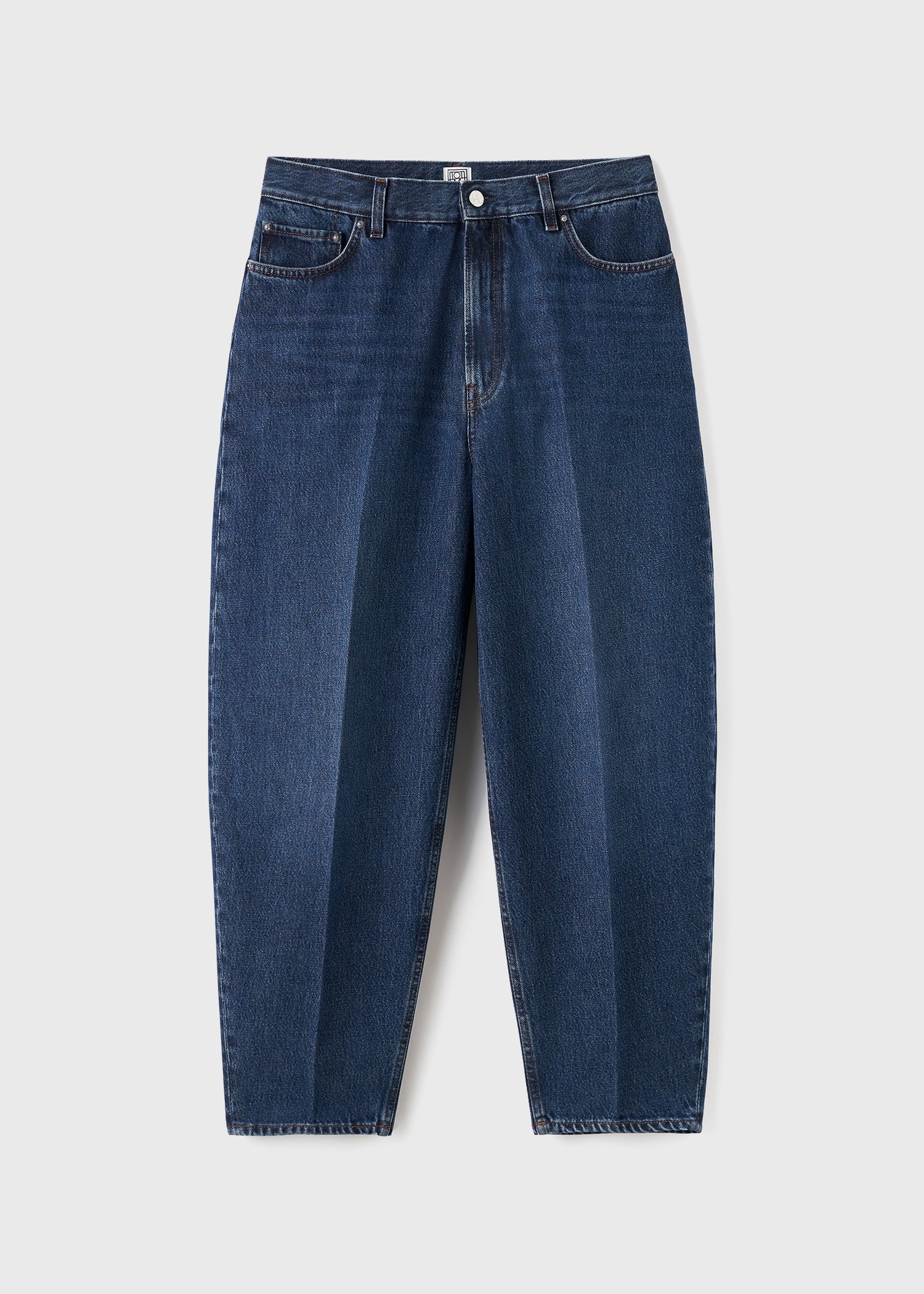 Wide tapered leg denim dark blue - Image 6