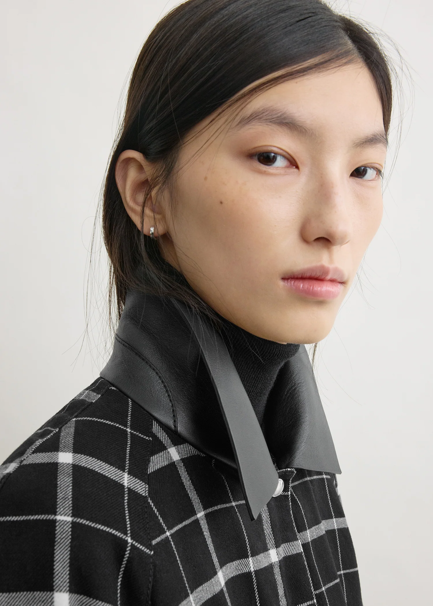 Windowpane country coat black/white - Image 5
