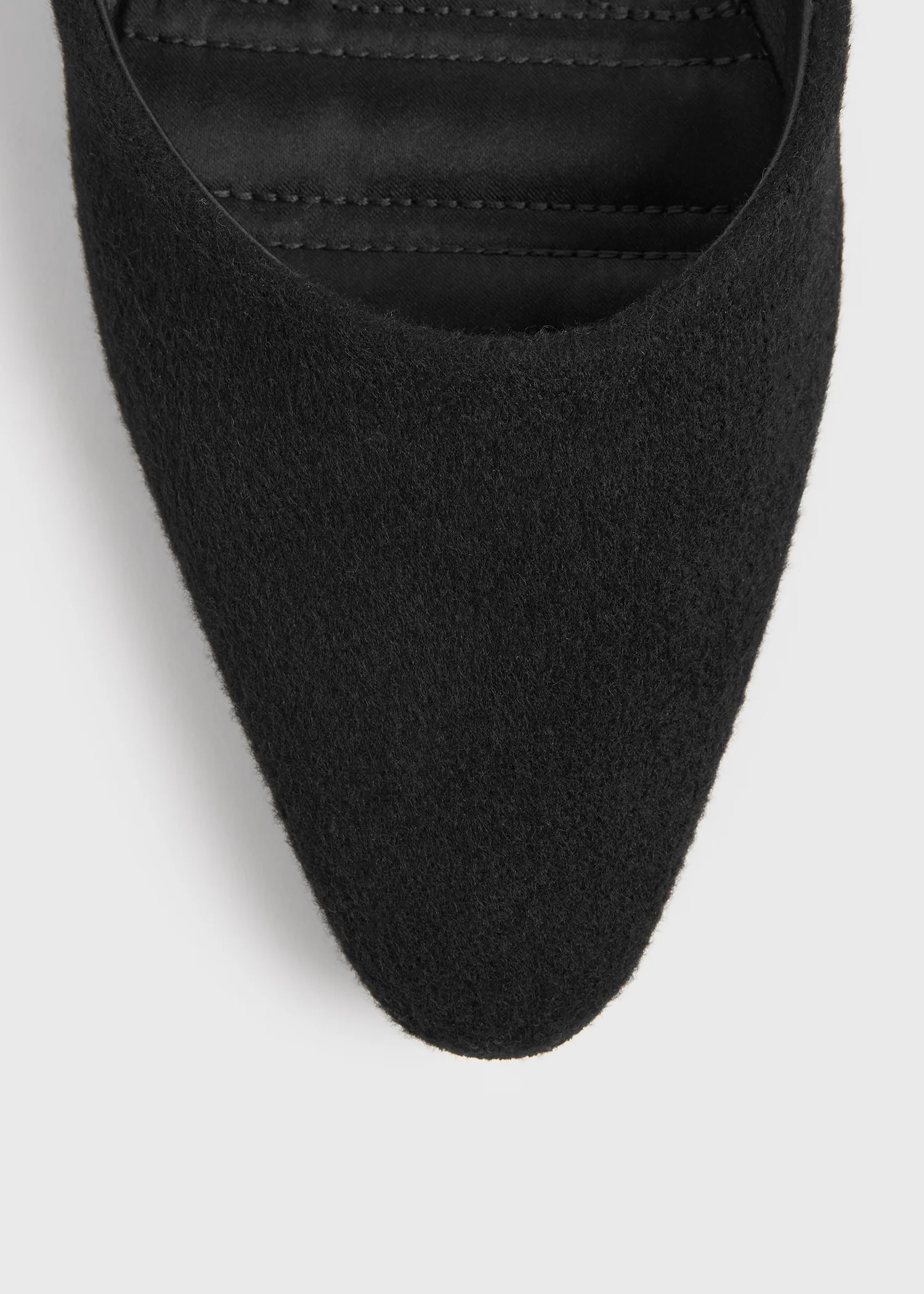 Wool-cashmere lounge slippers black - Image 6