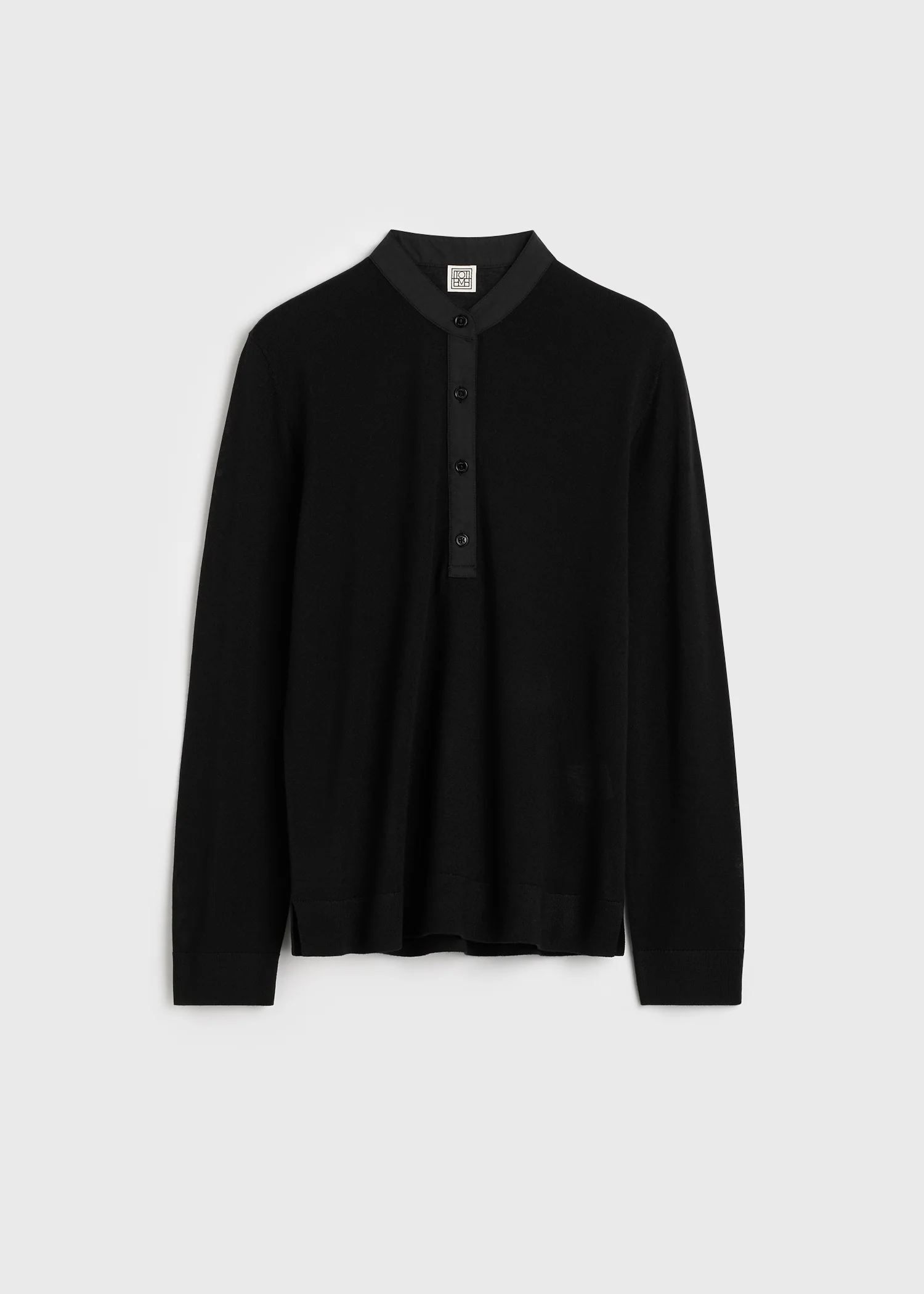 Wool silk knit black - Image 5