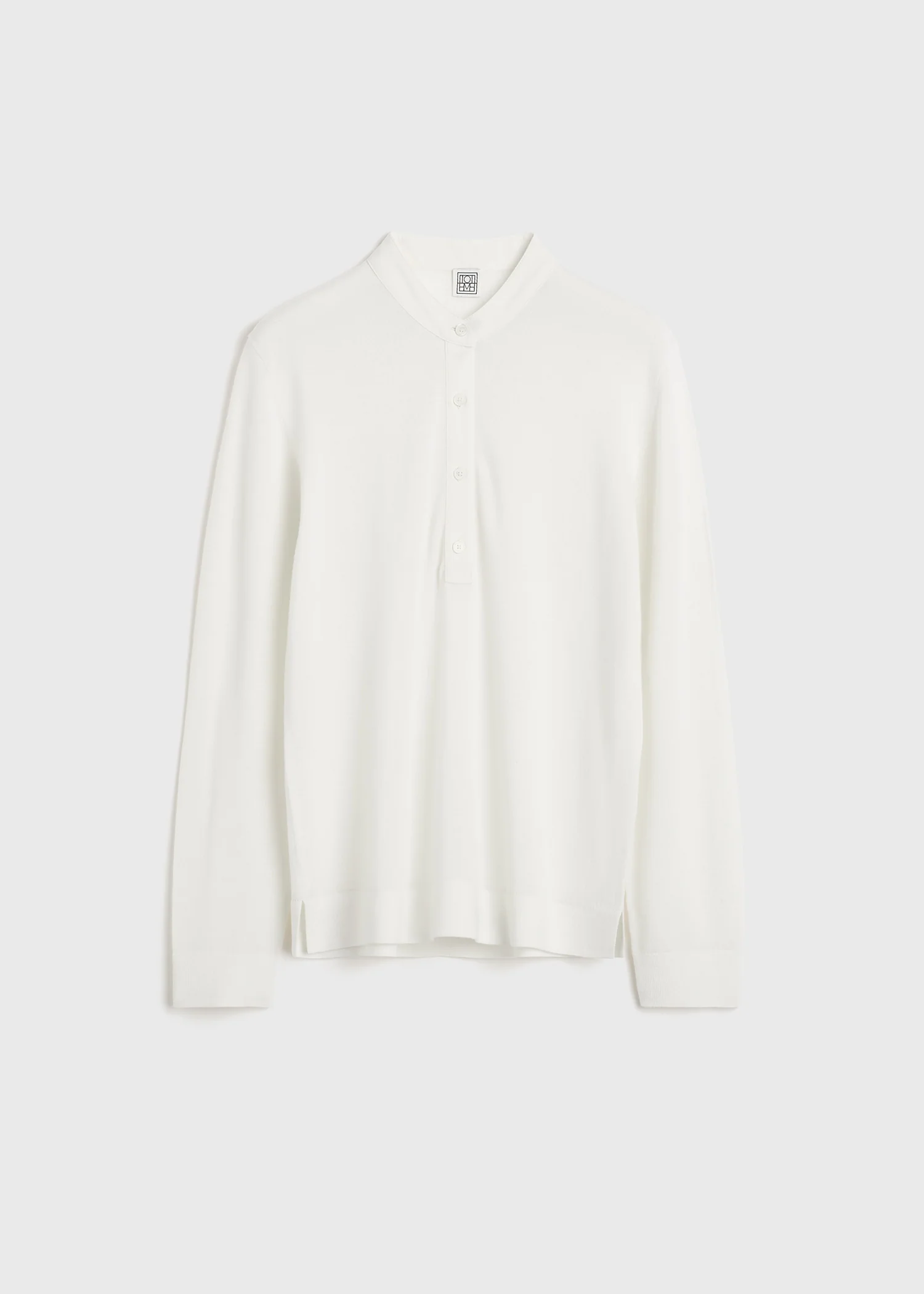 Wool silk knit off-white - Image 5