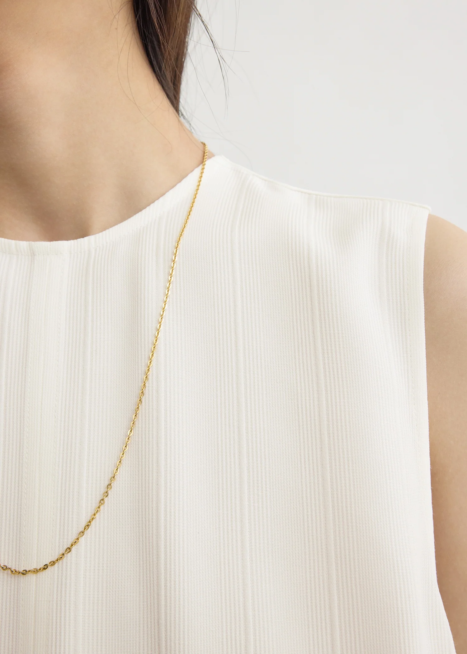 Woven stripe top meringue - Image 4