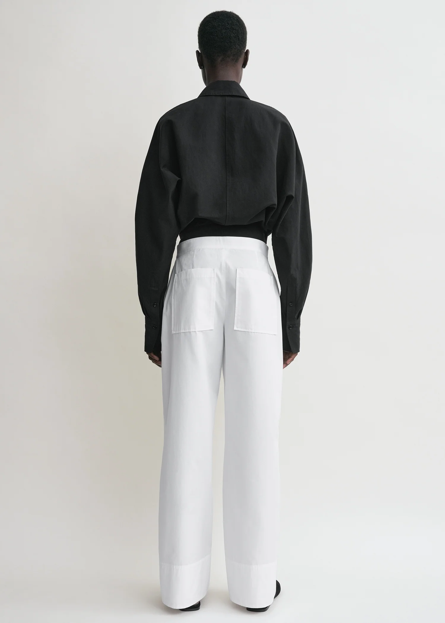 Wrap blouse black - Image 3
